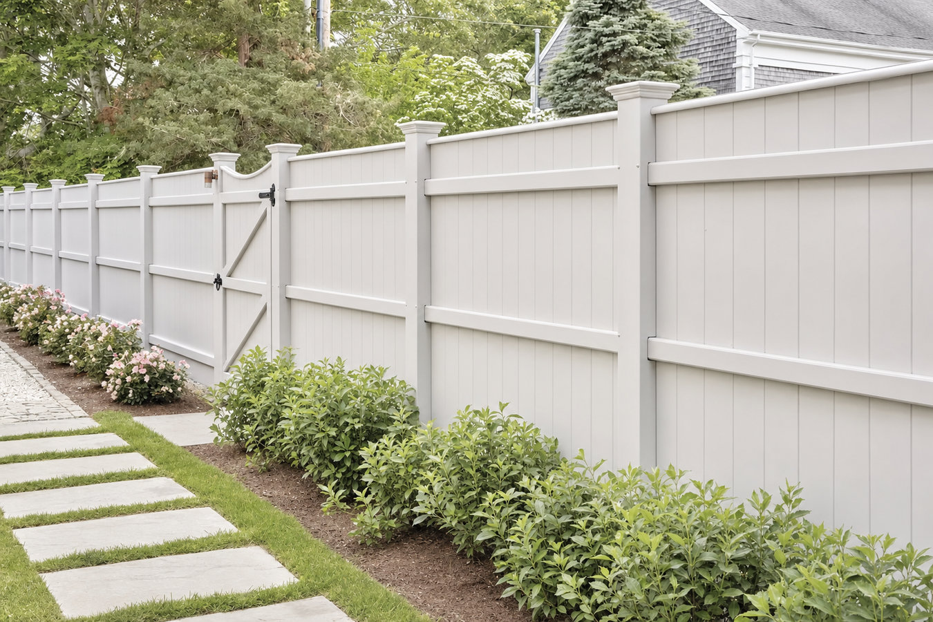 Privacy fence installation